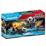 Playmobil 70782 Sehir Aksiyonu Polis Uçma Sırt Çantası ve Bot