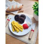 Playseba 16 Parça Köfte Ekmek ve Patates Kızartması Oyun Seti