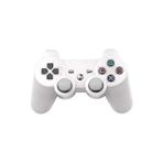 Playstation 3 Uyumlu Kablosuz Bluetooth Kumanda Double-Shock Oyun Kolu - Beyaz