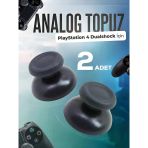 Playstation 4 Dualshock Uyumlu Analog Topuz 2 Adet Başlık Ps4 Kol Yedek Parça Siyah