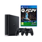 Playstation 4 Slim 1 TB + 2. DualShock Kol + Ps4 EA SPORTS FC 24 (ithalatçı Garantili)