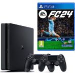 Playstation 4 Slim 500 GB + 2. DualShock Kol + Ps4 EA SPORTS FC 24 (ithalatçı Garantili)