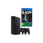 Playstation 4 Slim 500 Gb + 2.Dualshock + Ps4 Fc 24