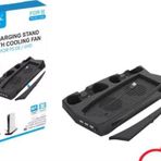 Playstation 5 Standart (Fat) Kasa Fanlı Stand - Ps5 Dikey Stand (Siyah)