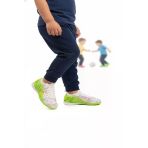 Playup Beyaz Yeşil Bilekten Çoraplı Erkek Çocuk Halı Saha Ayakkabısı Fh-252-153 F