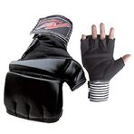 Playwell Sports MMA Hakiki Deri Ağır Çanta ve Pedli Eldiven - YENİ (XL)