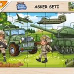 Playwood 23.5x33.5 cm Asker Seti Ahşap Eğitici Puzzle