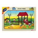 Playwood 23.5x33.5 cm Oyun Parkı Ahşap Eğitici Puzzle