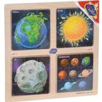 Playwood Ahsap Egitici 4 Lu Puzzle Gezegenler Ony-343
