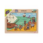 Playwood Ahşap Eğitici Puzzle Korsan Ony55