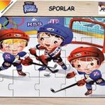 Playwood Ahsap Egitici Puzzle Sporlar Buz Hokeyi Ony86