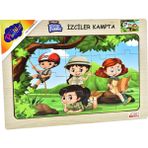 Playwood Ahşap İzciler Kampta Puzzle