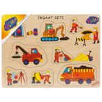 Playwood Ahşap Tutmalı Eğitici Puzzle İnşaat Seti Ony138