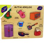 Playwood Ahşap Tutmalı Mutfak Gereçleri Yapboz