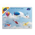 Playwood Ahşap Tutmalı Puzzle Deniz ve Hava Taşıtları