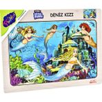 Playwood Deniz Kızı Boyut 4'lü Ahşap Eğitici Puzzle