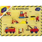 Playwood Marka: Ahşap Tutmalı Iş Makineleri Puzzle : Ahşap Oyuncaklar