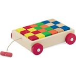 Playwood Nessiworld PlayWood Ahşap Renkli Küp Bloklu Araba 312