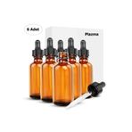 Plazma Damlalıklı Amber Şişe 30ml X 6 Adet