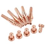 Plazma Kesici uçları, Plazma Kesici Sarf Malzemeleri Plazma Kesici Sarf Malzemeleri 5pcs 98215 Elektrot 5 PCS 9-8212 Nozul ipuçları SL60-100 Plazma Meşalesi Için Plazma Kesim Meşale Mzdi