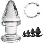 PleasureBox Seks Oyuncağı 9 cm + At Nalı Penis Başı Halkası 30 mm + Silikon 4 Parça Anal Tıkaç Seti
