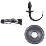 PleasureBox Seks Oyuncağı 9,5 cm + Silikon Anal Tıkaç Hayvan Kuyruğu + Penis Pompası Yedek Conta