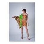 PleasureOfSilk Amazontastik İpek Mini Elbise Renkli S/M
