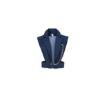 PleasureOfSilk Arad Yün Yelek İndigo S/M