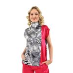 PleasureOfSilk Dilosh İpek Bluz Zebra fuşya M