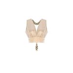 PleasureOfSilk Party Chic İpek Bluz ekru XS
