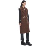 PleasureOfSilk Vest Or Coat Yün Ceket Ve Yelek Kahverengi M
