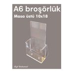 Pleksi Sepeti Masa üstü broşörlük A6
