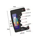 Plentiful Dijital Pil Test Cihazı – AA, AAA, C, D, N, 9V ve Düğme Pil Uyumlu Mini Pil Kapasit
