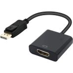 Plentiful Display HDMI Çevirici Kablo Displayport To HDMI Display In HDMI Out Dp HDMI Display Erkek HDMI Dişi - Siyah