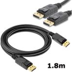 Plentiful Displayport To Displayport Kablosu Dp To Dp Bağlantı Kablosu 1.8m - Siyah