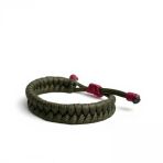 Plentiful Paracord Bileklik Ayarlanabilir– Kamuflaj Seri İkili Örgü Yeşil