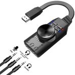 Plextone GS3 7.1 Kanal USB Mikrofon Girişli Harici Ses Kartı