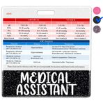 Plifal ABG Arteriyel Kan Gazı Kartlı Tıbbi Asistan Rozeti Arkadaşı - Hemşire Hemşireliği Hayati İşaretler Rozet Kartı, Siyah Yatay Profesyonel Referans Analizi Flash Kart İş için Hile Sayfası