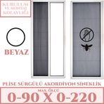 Plise Akordiyon Sineklik En:0-90 X Boy:0-220 Tüm Kapı Çeşitleri