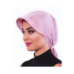 Plise Şapka Pudra Hazır Türban Tesettür Havuz Bonesi