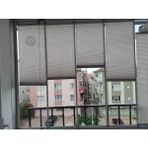 Plised Home Katlanabilir Cam Balkon Plise Perde Kül Gri (Vidalıveya Kancalı) - Küllü Gri - 20 x 20 cm