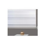 Pliseli Stor Zebra Perde Düz Eteksiz(Alüminyum Kasa) 123672, Beyaz, 30 x 30