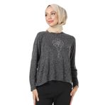 PLISTRE 2164_Taşlı Büzgü Detaylı Tesettür Bluz