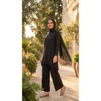 Plistre 2305_Kadın Bisiklet Yakalı Uzun Kollu Süprem Tunik %100 Pamuk