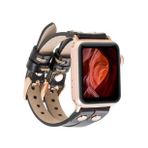 Plm Ely Double Tour RST1 Siyah Apple Watch Uyumlu Deri Kordon