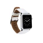 Plm F3 Beyaz 42-44-45 mm Apple Watch Uyumlu Deri Kordon