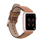 Plm G19 Taba 42-44-45 mm Apple Watch Uyumlu Deri Kordon