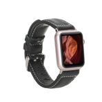 Plm NM1-AS1 Siyah 42-44-45 mm Apple Watch Uyumlu Deri Kordon