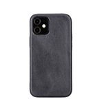 Plm Rock Rst1 Siyah Apple İphone 12 Mini Uyumlu Deri Arka Kapak