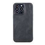 Plm Rock RST1 Siyah Apple iPhone 13 Pro Uyumlu Deri Arka Kapak